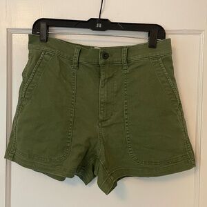 Women's Madewell Olive Shorts, 3.5" inseam, size 27